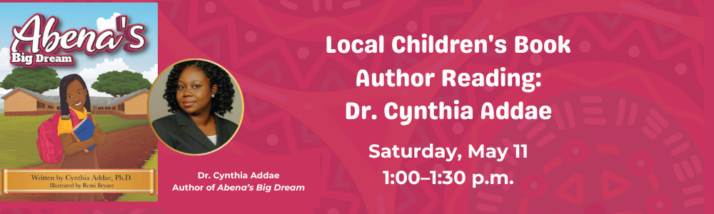 Local Children's Book Author Reading Cynthia Addae